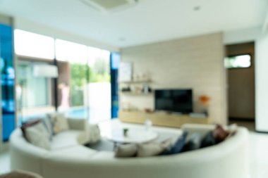 Arkaplan için soyut bulanık oturma odası