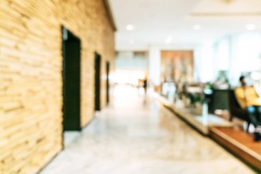 Soyut bulanıklık ve arka plan için lüks otel lobisi alanı