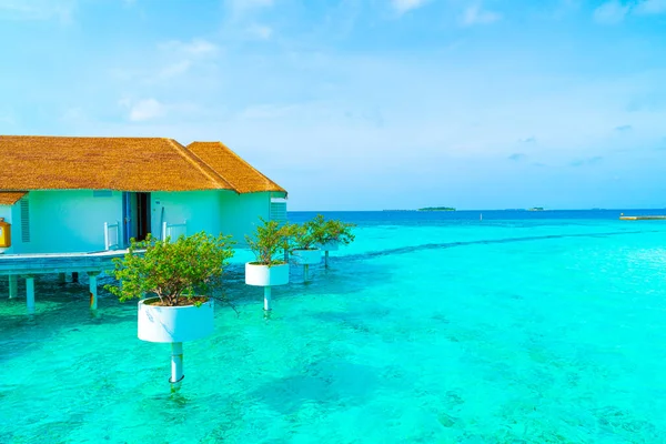 Beautiful Tropical Maldives Resort Hotel Island Beach Sea Holiday Vacation — Stock Photo, Image