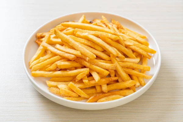 Sült Krumpli Vagy Chips Tejföllel Ketchuppal — Stock Fotó