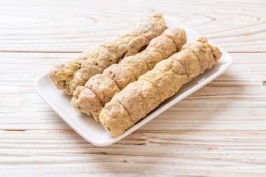 Buharda pişmiş yengeç köftesi - Çin yemeği tarzı