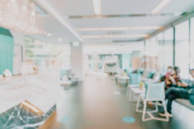 Özgeçmiş için soyut bulanık otel lobisi