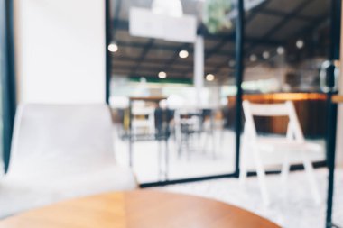 Arka plan için soyut bulanık kahve dükkanı ve kafe