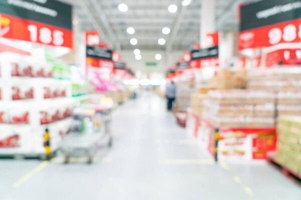 abstract blur and defocused supermarket for background