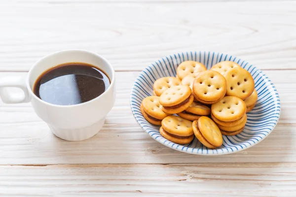 Galleta Coco Con Mermelada Piña — Foto de Stock