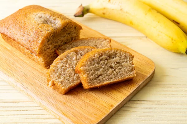 Homemade banana bread  or  banana cake sliced
