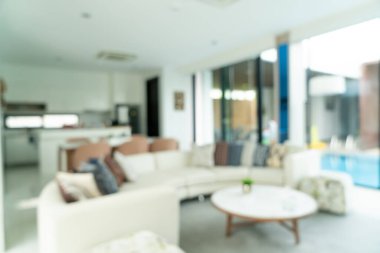 Arkaplan için soyut bulanık oturma odası