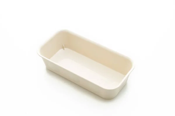 Plastic Tray Plastic Box Isolated White Background — Stock Photo, Image