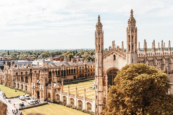 Vista Alto Angolo Della Città Cambridge Regno Unito — Foto Stock