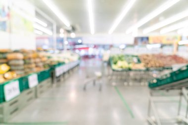 Arkaplan için soyut bulanık ve odaklanmış süpermarket