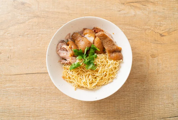 Dried Stewed Pork Leg Noodles Bowl Asian Food Style — Stock Photo, Image