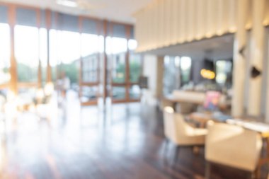 Soyut bulanıklık ve arka plan için lüks otel lobisi