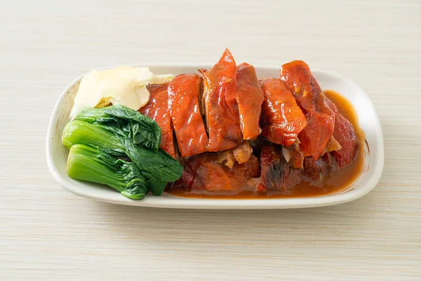 Peking duck or Roasted duck in Barbecue Red Sauce - Chinese food style