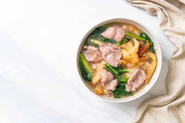 Nudeln Mit Schweinefleisch Soße Asiatische Küche — Stockfoto
