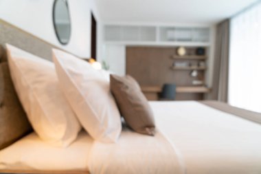 Soyut bulanık güzel lüks otel odası arka plan için iç mekan
