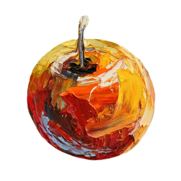 Pintura al óleo. Manzana . — Foto de Stock