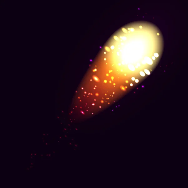 Fuegos artificiales, efectos de luz aislados y agrupados . . — Vector de stock