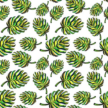 Yaprakları monstera seamless modeli