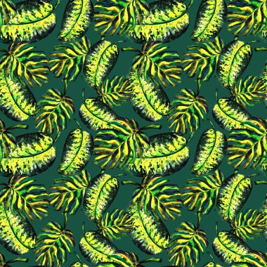 Yaprakları monstera seamless modeli