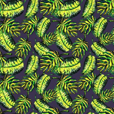 Yaprakları monstera seamless modeli