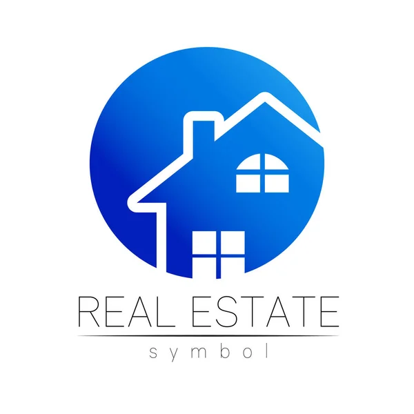 Real Estate Logo Vector Design House Logo Brand Identity . Company Sign Btanding Elements with House and Building — Stock Vector