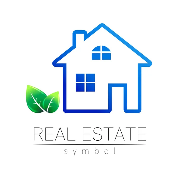 Real Estate Logo Design in Vector for real estateproperty industry House Symbol for Brand Identity Business Company — Stock Vector