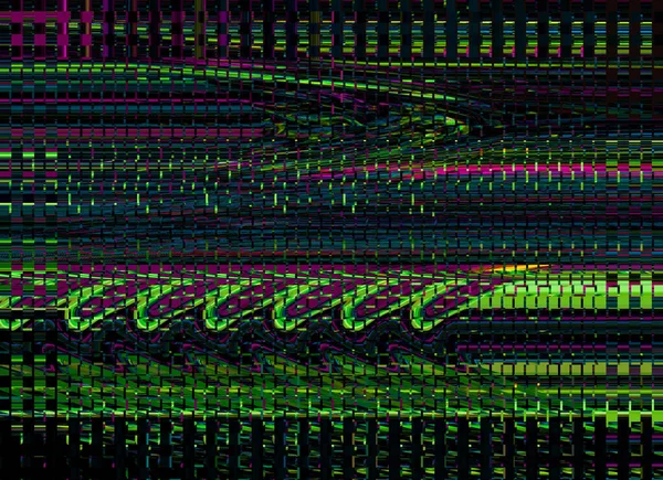 TV Glitch Erreur de fond avec écran d'ordinateur et Digital pixel noise abstract design. Un problème photo. Signal de télévision défaillant. Décomposition des données. Problème technique papier peint grunge. Bruit coloré — Photo