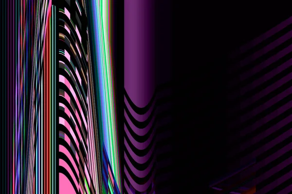 デジタルグリッチ背景グランジコンピュータ画面エラーレトロピクセルノイズ抽象的なデザイン写真のグリッチ。テレビ信号は失敗した。データの崩壊。カラフルなノイズの技術的な問題 — ストック写真