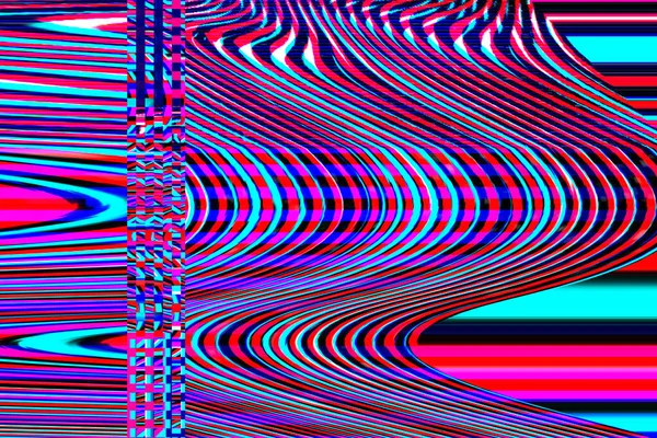 Glitch universe background Old TV screen error Digital pixel noise abstract design Photo glitch Television signal fail.技术问题磨擦墙纸。五彩斑斓的噪音 — 图库照片