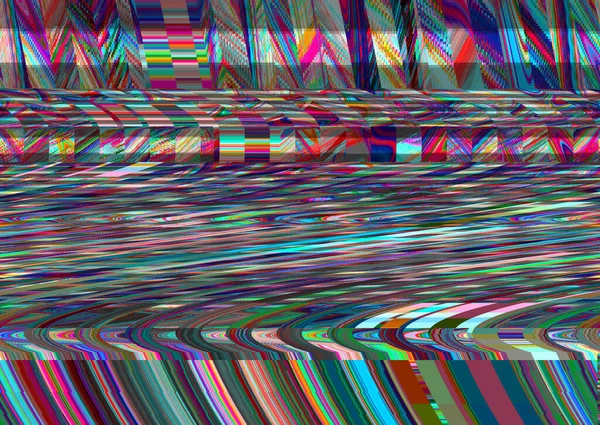 Glitch psykedelisk bakgrund Gamla TV-skärm fel Digital pixel buller abstrakt design Foto glitch Tv-signal misslyckas Tekniska problem grunge tapet Färgglada buller — Stockfoto