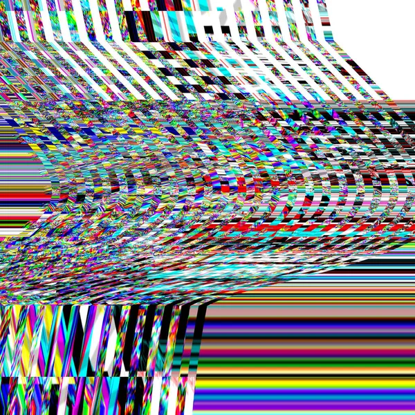 TV Photo Noise Glitch psykedelisk bakgrund Gamla VHS skärmfel Digital pixel buller abstrakt design Computer bug. Tv-signalen slutar fungera. Tekniska problem grunge tapet. Färgglada ljud — Stockfoto