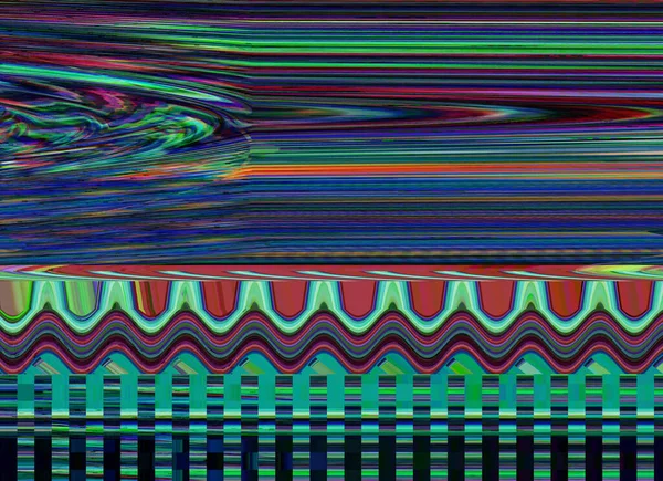 Glitch Noise Foto TV Fundo de tela Erro de computador Digital pixel noise abstract design Foto glitch Falha de sinal de televisão Decomposição de dados Problema técnico grunge wallpaper Ruído colorido — Fotografia de Stock
