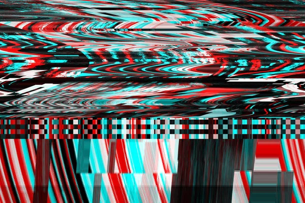 Glitch achtergrond Computer scherm fout Digitaal pixel ruis abstract ontwerp van Foto glitch en Televisie signaal falen Gegevensverval en ruis — Stockfoto