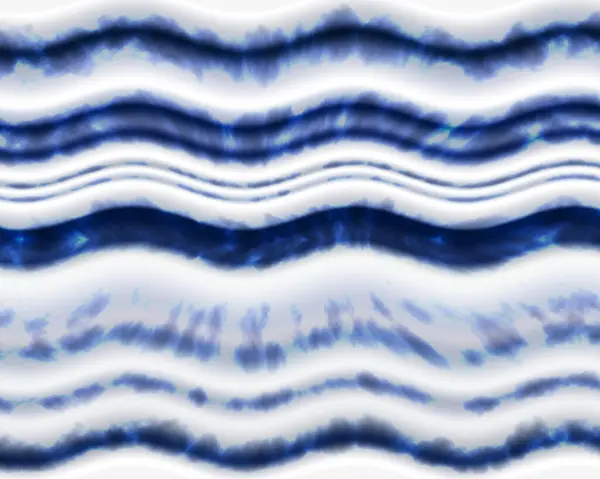 Shibori Tie Dye Abstract Blauwe achtergrond in hippie stijl psychische stof Boho ontwerp — Stockfoto