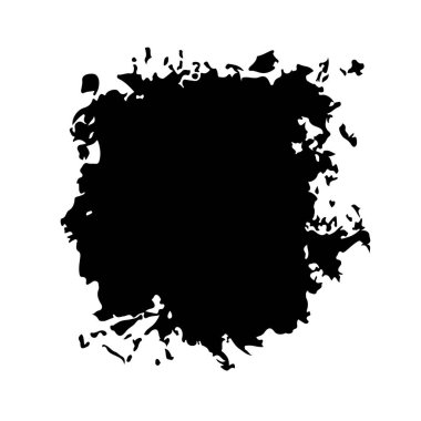 Alıntı Vektörü Soyut Grunge Fırça El deseni Siyah Renk Taslak Basit Desen Beyaz Arkaplan Duvar Şeklinde izole