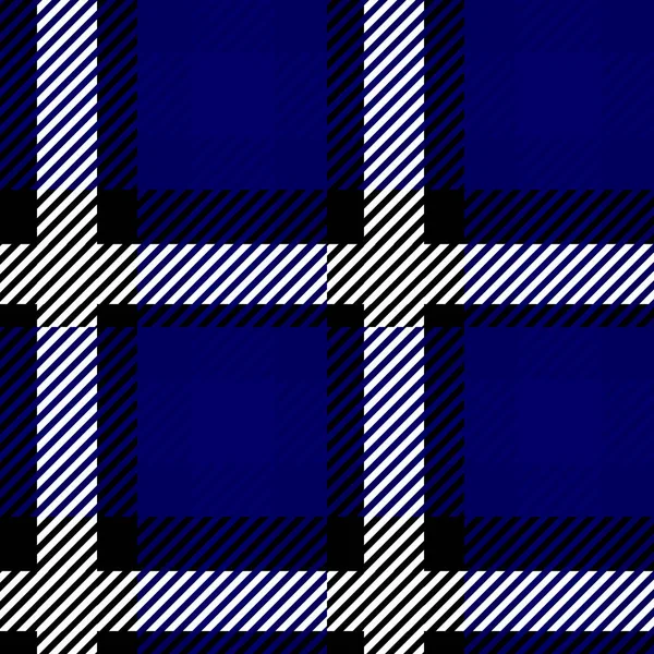 Vector Plaid Blue Color Check Seamless Pattern in Geometric Abstract Style Μπορεί να χρησιμοποιηθεί για Teen Fashion Fabric Design, Textile Classic Dress, Picnic Blanket, Retro Print Shirt και Background Texture — Διανυσματικό Αρχείο