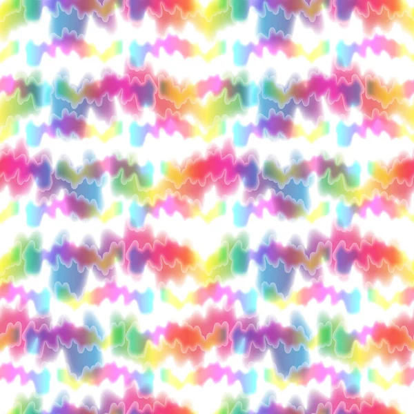 2015 년 4 월 17 일에 확인 함 . Hippie Tie Dye Rainbow LGBT Wave Seamless Pattern in Abstract Background Style. 해변 과줄무늬가 있는 다채 로운 시보 이 환각 문자 — 스톡 사진