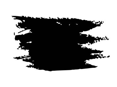 Alıntı Vektörü Soyut Grunge Fırça El deseni Siyah Renk Taslak Basit Desen Beyaz Arkaplan Duvar Şeklinde izole