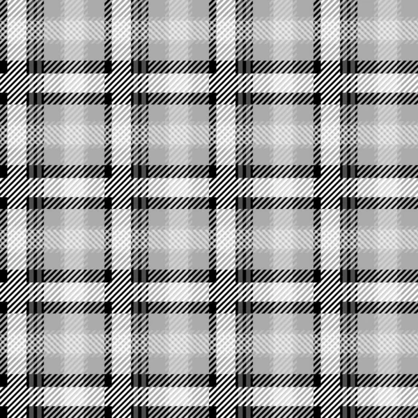 Vector Grey Plaid Check Teen Seamless Pattern in Geometric Abstract Style Can be used for Summer Fashion Fabric Design, School Textile Classic Dress, Picnic Blanket Neutral Colour — 스톡 벡터