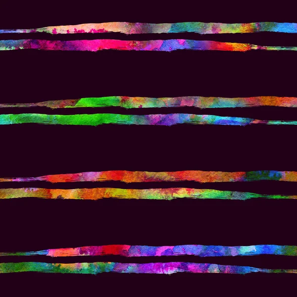 Υδατογραφία Brush Stripes Seamless Pattern Grange Γεωμετρικός σχεδιασμός σε χρώμα Rainbow. Modern Strokes Grung Collage Ιστορικό για παιδικά υφάσματα και υφάσματα — Φωτογραφία Αρχείου