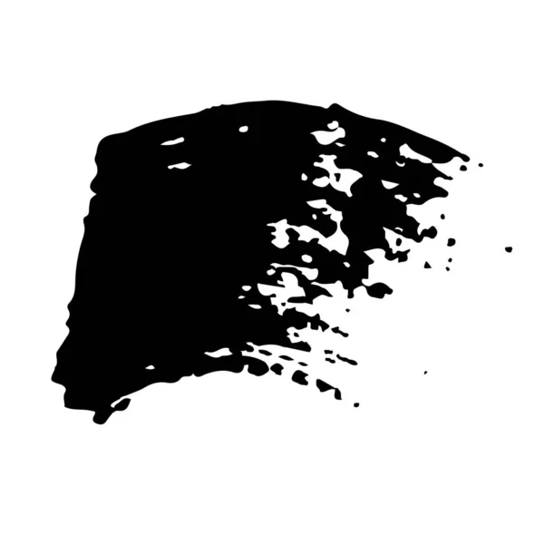 Citação Vector Abstract Grunge Brush mão desenhada textura em preto cor esboço padrão simples isolado no fundo branco gama Doodle Shape — Vetor de Stock