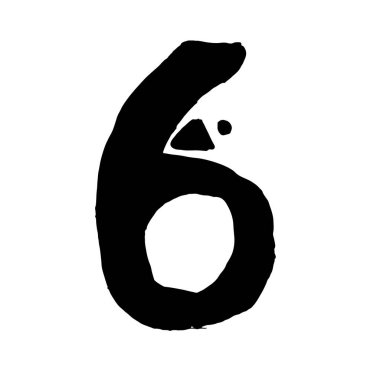 Afrika Kültür Vektörü, Siyah Renk, Whute Fonu 'nda izole edildi. Altı Altı Altı Sembol. Afro harfli Afrika Yazı Tipi. Vintage Cool Yazı tipi