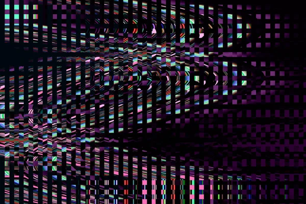 Glitch TV Retro Photo Noise Background Errore dello schermo del computer Disegno astratto di rumore pixel digitale glitch della foto. Il segnale televisivo fallisce. Decadimento dei dati. Problema tecnico con rumore colorato — Foto Stock