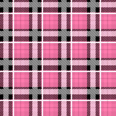 Geometrik Soyut Biçim 'de Vektör Pembe Ekoseli Düzensiz Desen Kız Moda Kumaşı Tasarımı, Okul Genç Tekstil Klasik Elbisesi, Piknik Battaniyesi, Retro Yazdırma Gömleği ve Paketleme için kullanılabilir