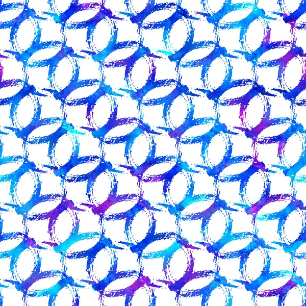 Brush Dot Spot Blot Geometryczny wzór Grung Płynny w niebieskim tle koloru. Gunge Collage Tekstura akwareli dla nastolatków i dzieci School Fabric Druki Grange Design — Zdjęcie stockowe
