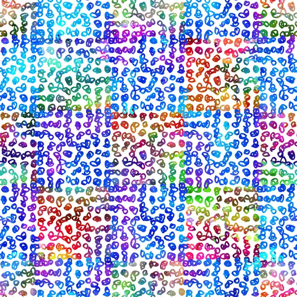 Brush Stroke Plaid geometrisch grung patroon naadloos in Rainbow Color Check achtergrond. Gunge Collage Aquarel Textuur voor tieners en scholieren Fabric Prints Grange Design met lijnen — Stockfoto