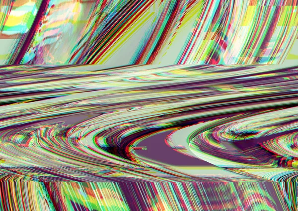 Glitch psychedelische achtergrond Oude tv-scherm fout Digitale pixel ruis abstract ontwerp Foto glitch Televisie signaal falen Technische probleem grunge wallpaper Kleurrijk geluid — Stockfoto