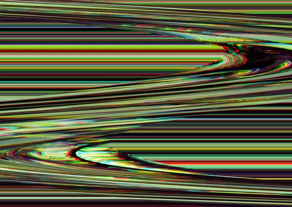 Glitch fundo psicodélico Erro de tela de TV antiga Ruído de pixel digital design abstrato Falha de sinal de televisão. Problema técnico grunge papel de parede. Ruído colorido — Fotografia de Stock