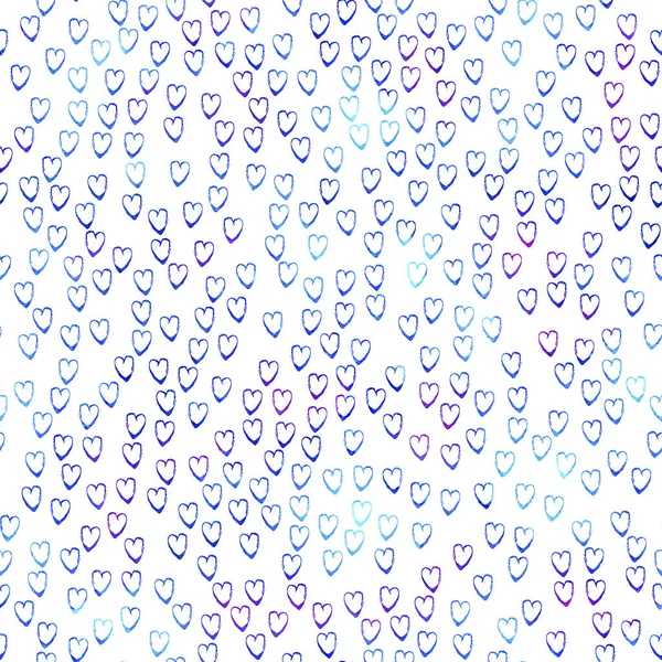 워터 컬러 브러시 하트 시무 패턴 러브 레인지 핸드 페인팅 디자인 착색. 어린이 직물 과 직물을 위한 현대의 그 랑 콜라주 콜라주 — 스톡 사진
