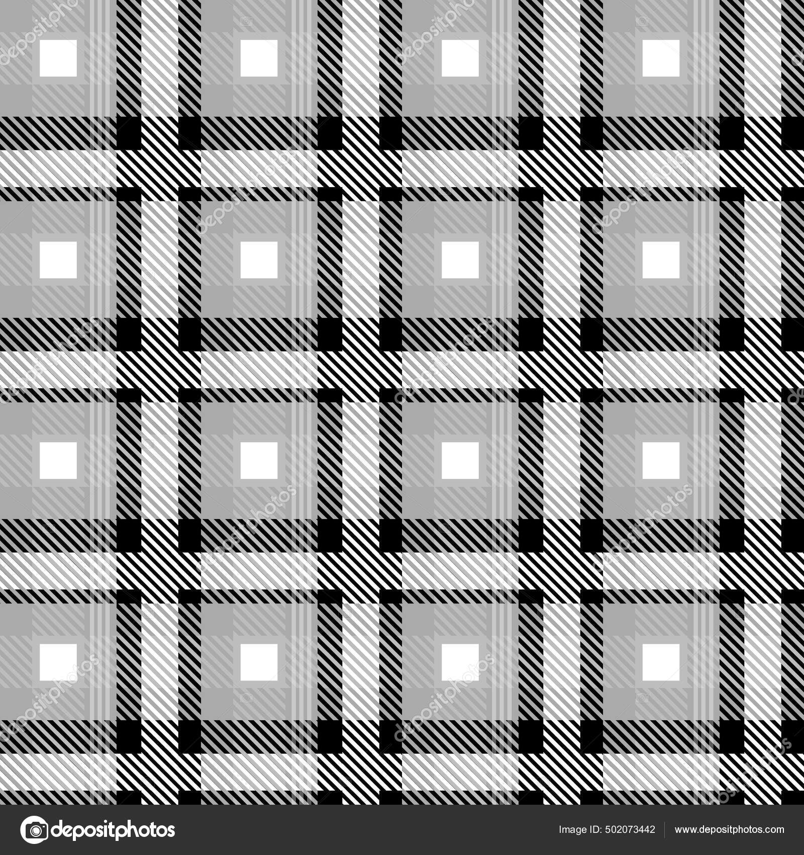Abstract Geometric Tartan Check Seamless Pattern Buffalo Check